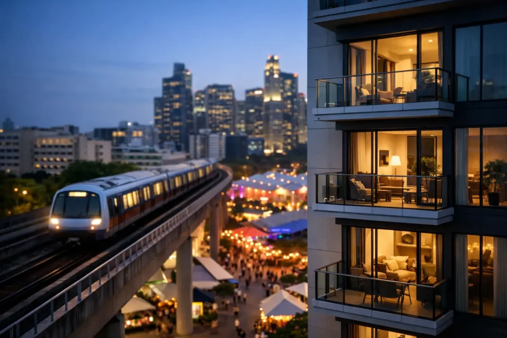 Why a Condo Near MRT and Nightlife Wins